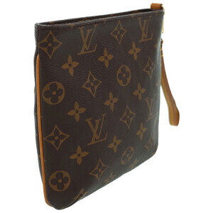 Louis Vuitton Partition Shoulder Monogram Bag Brown Leather